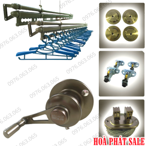 Giàn Phơi Hòa Phát KS980 Màu Rêu Cổ