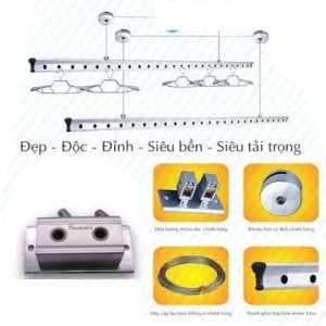Giàn Phơi Sankaku S02 Giá Phơi Quần Áo Thông Minh